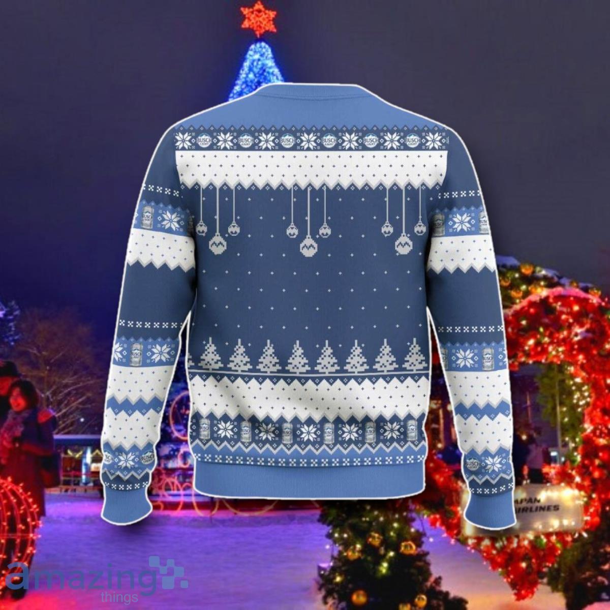 Busch Light It’s The Most Wonderful Time For A Beer Ugly 3D Sweater Best Gift image Busch Light It’s The Most Wonderful Time For A Beer Ugly 3D Sweater Best Gift Product Photo 2