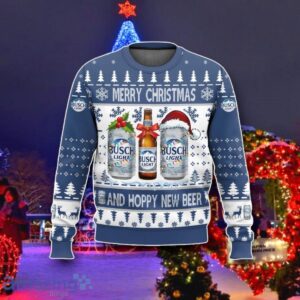 Busch Light Merry Christmas And Hoppy New Beer Christmas 3D Sweater Best Gift Product Photo 1