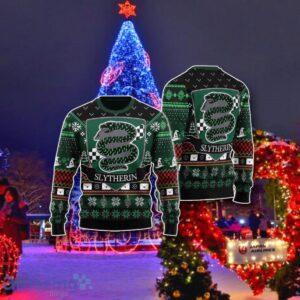 C Slytherin Round The Christmas Tree Christmas 3D Sweater Best Gift Product Photo 1