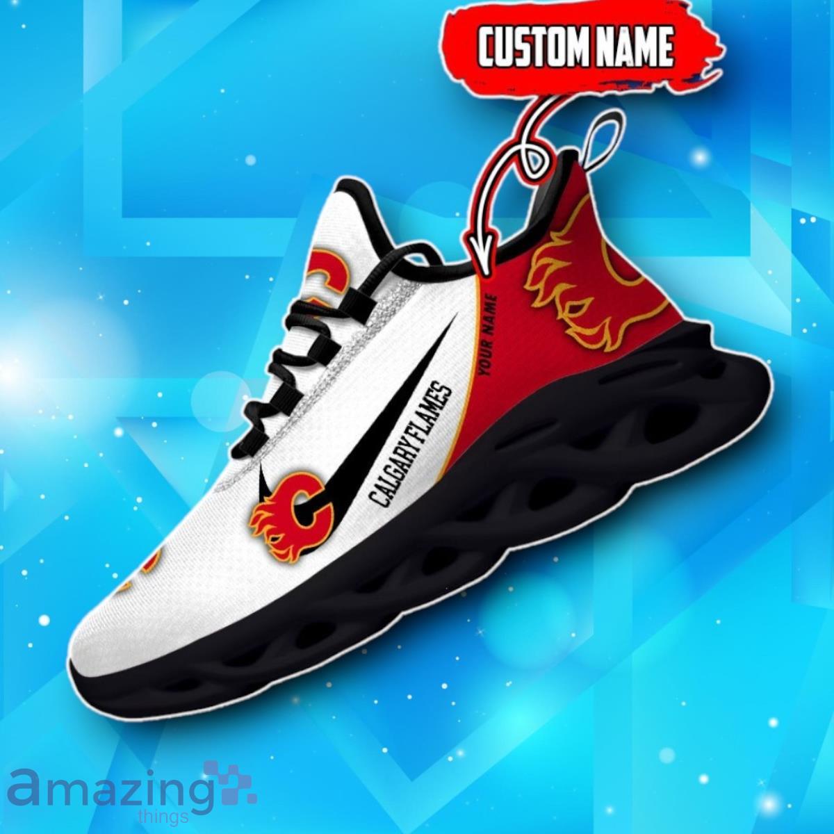 Calgary Flames Custom Name NHL New Max Soul Shoes Luxury Gift image Calgary Flames Custom Name NHL New Max Soul Shoes Luxury Gift Product Photo 2