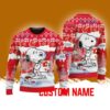 Calgary Flames Snoopy Happy Christmas Ugly Sweater Best Gift Personalized