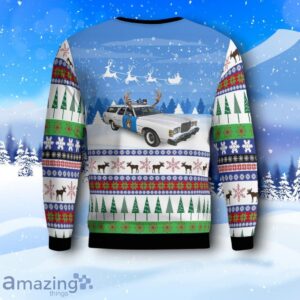 California State Police Ford Wagon AOP Christmas Sweater Product Photo 3