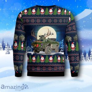 Canadian Army TAPV Tactical Armoured Patrol Vehicle AOP Ugly Christmas Sweater Product Photo 3