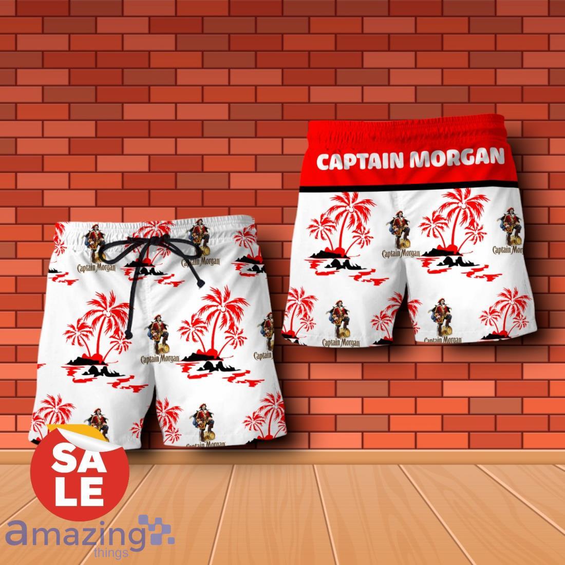 Captain Morgan Summer Beach Combo Hawaiian Shirt & Shorts For Men Women image Captain Morgan Summer Beach Combo Hawaiian Shirt & Shorts For Men Women Product Photo 1