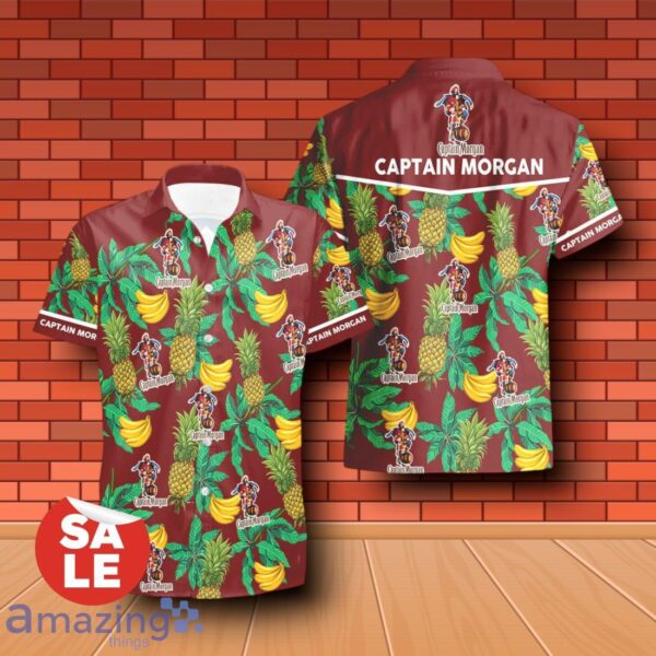 Captain Morgan Tropical Flower Aloha Combo Hawaiian Shirt & Shorts For Men Women Product Photo 2