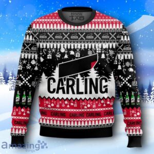 Carling United Kingdom Beer Ugly Christmas Sweater New Design Product Photo 1