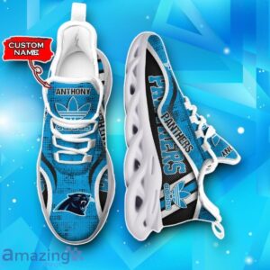 Carolina Panthers Custom Name NFL Max Soul Sneaker Luxury Gift Adidas image Carolina Panthers Custom Name NFL Max Soul Sneaker Luxury Gift Adidas Product Photo 2