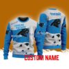 Carolina Panthers NFL Custom Name Christmas Ugly Sweater 3D For Men Women
