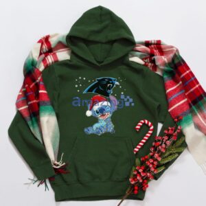Carolina Panthers NFL Stitch Merry Christmas T Shirt Product Photo 4
