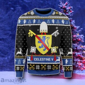 Celestine V Coat Of Arms Christmas Sweater Style Gift Product Photo 1