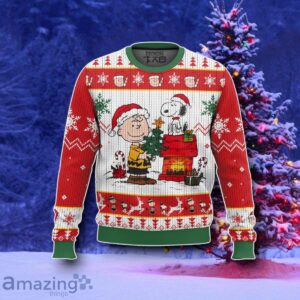 Charlie Brown And Snoopy Ugly Sweater Style Gift Product Photo 1