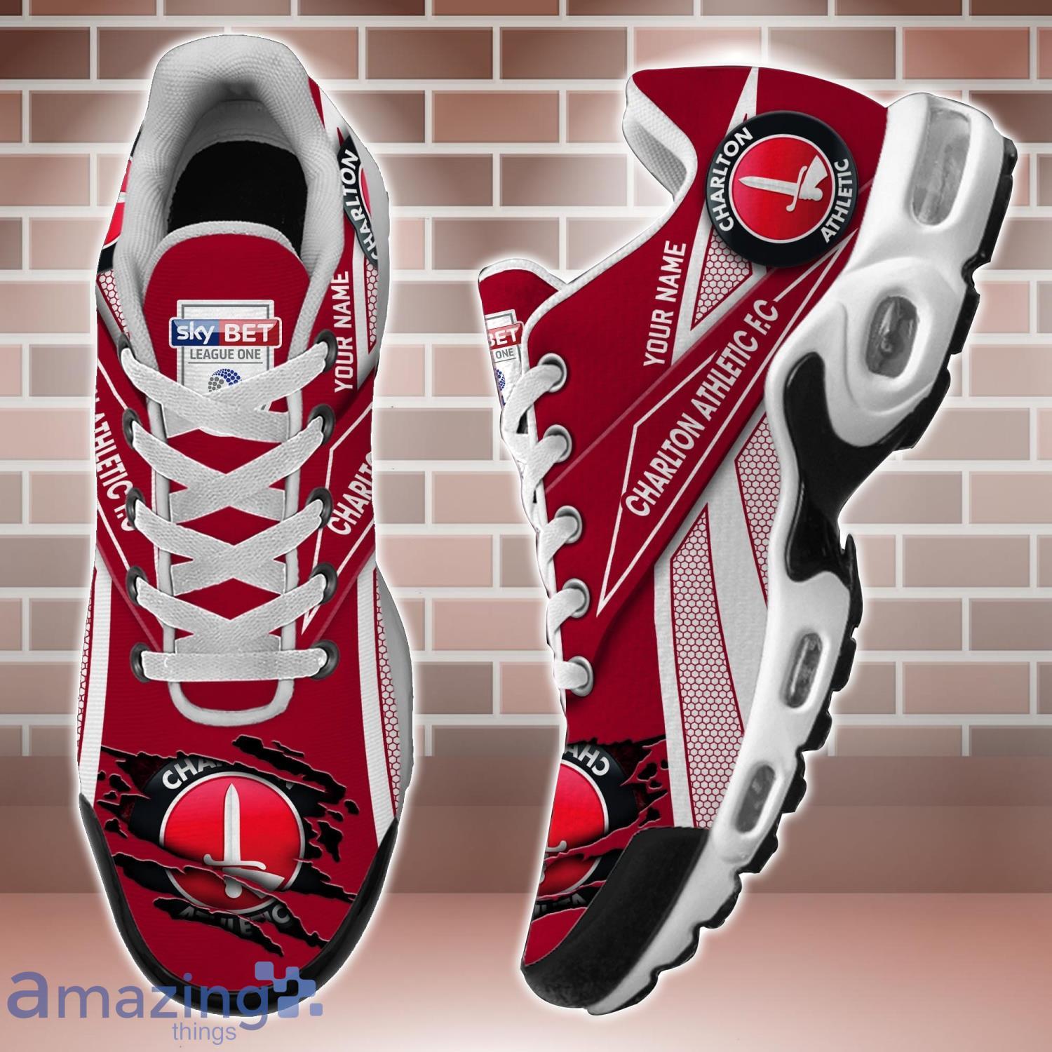 Charlton Athletic F.C Air Cushion Sports Shoes Custom Name Gift TN Shoes Sneakers For Fans Men Women Shoes image Charlton Athletic F.C Air Cushion Sports Shoes Custom Name Gift TN Shoes Sneakers For Fans Men Women Shoes Product Photo 2