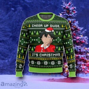 Cheer Up Dude My Teen Romantic Comedy SNAFU Ugly Christmas Sweater Style Gift Product Photo 1