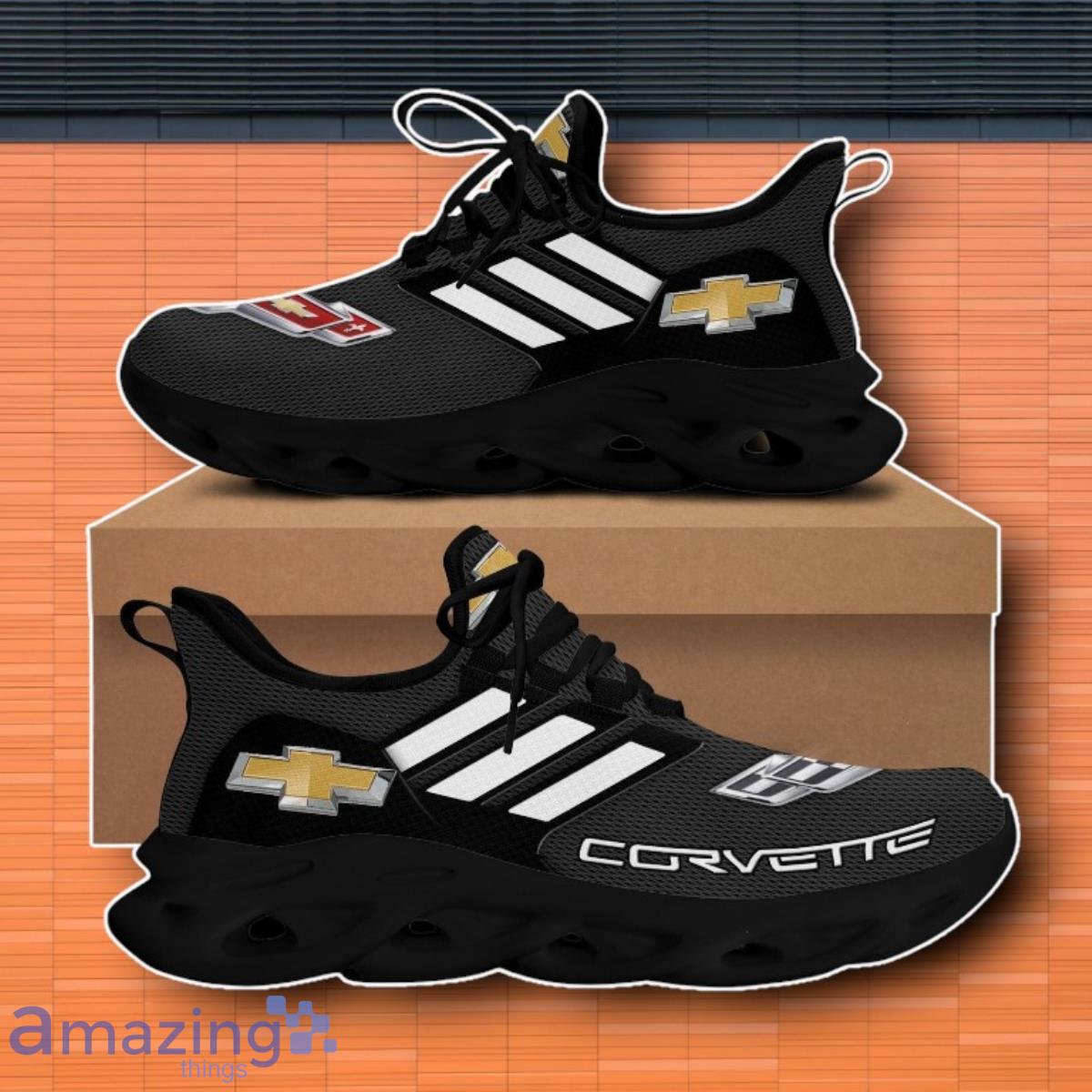 Chevrolet Black Corvette Shoes Max Soul Special Gift image Chevrolet Black Corvette Shoes Max Soul Special Gift Product Photo 1