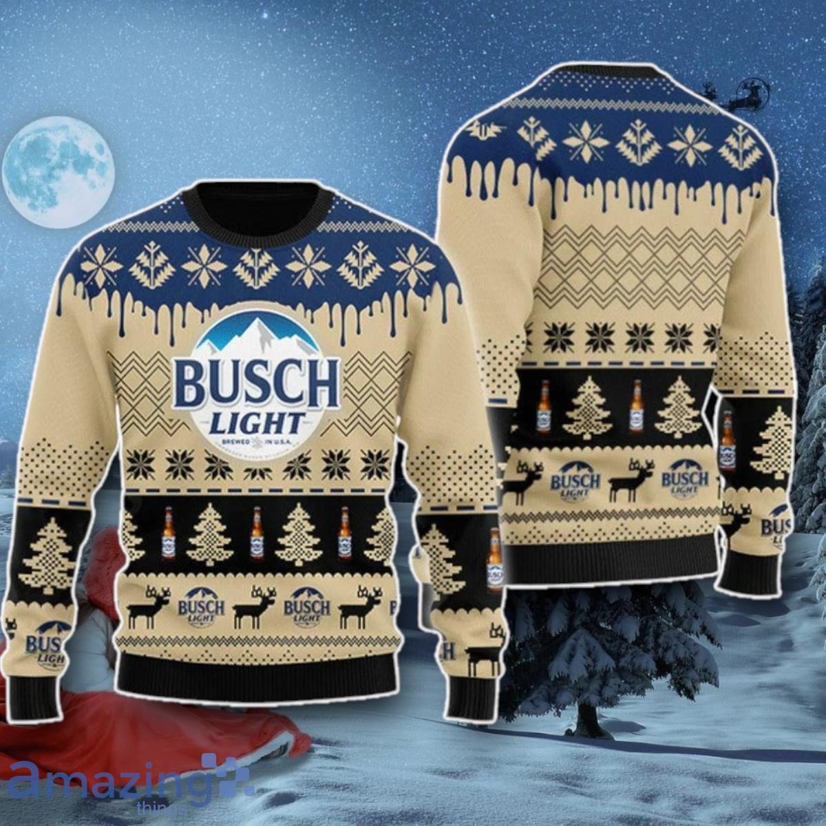 Chevron Pattern Light Beer Christmas Ugly Sweater Style Gift image Chevron Pattern Light Beer Christmas Ugly Sweater Style Gift Product Photo 1