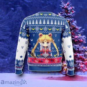 Chibi Usagi Tsukino Sailor Moon Ugly Christmas Sweater Style Gift Product Photo 2