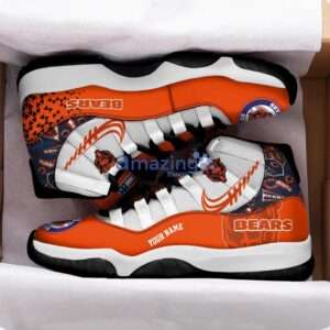 Chicago Bears Air Jordan 11 Sneakers Custom Name Sport Team Shoes For Men And Women Product Photo 2