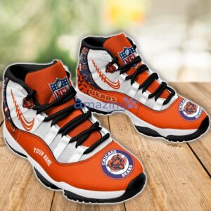 Chicago Bears Air Jordan 11 Sneakers Custom Name Sport Team Shoes For Men And Women Product Photo 3