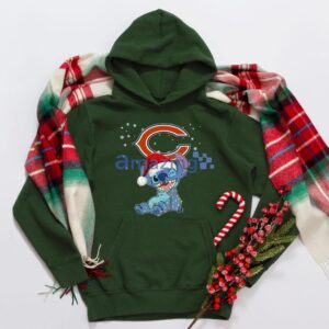 Chicago Bears NFL Stitch Merry Christmas T Shirt Product Photo 4