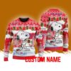 Chicago Blackhawks Snoopy Happy Christmas Ugly Sweater Best Gift Personalized