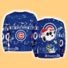 Chicago Cubs MLB Snoopy and Woodstock Cute Personalized Number Christmas Ugly Sweater New Gift Limited Edition