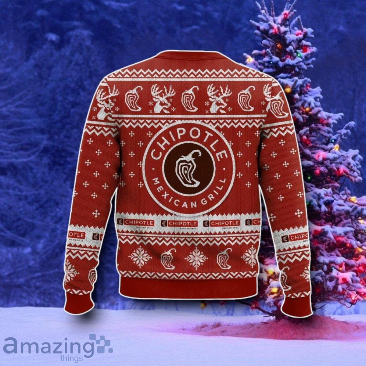Chipotle Mexican Grill Ugly Sweater Style Gift image Chipotle Mexican Grill Ugly Sweater Style Gift Product Photo 2