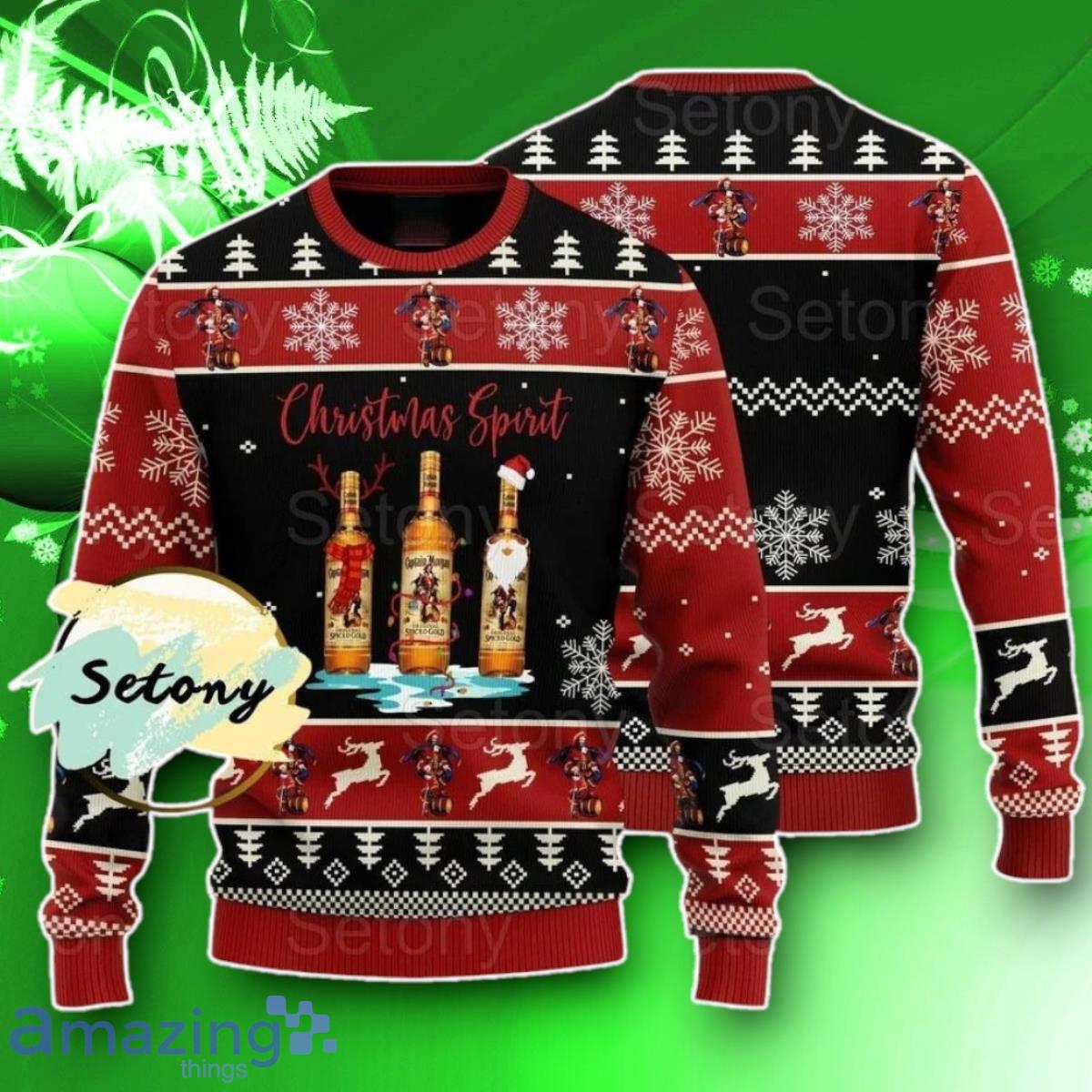 Christmas Captain Morgan Sweater Captain Morgan Ugly Sweater Impressive Gift image Christmas Captain Morgan Sweater Captain Morgan Ugly Sweater Impressive Gift Product Photo 1