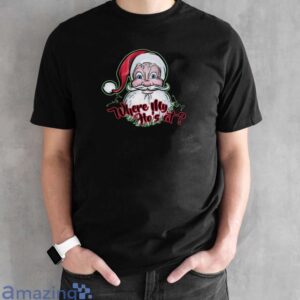 Christmas Funny Santa Shirt, Funny Gifts for Him, Cool Santa Claus Shirt - Black Unisex T-Shirt