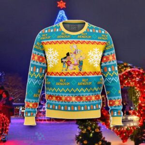 Christmas Hey Arnold! Nickelodeon Ugly Christmas 3D Sweater Best Gift Product Photo 1