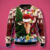 Christmas Lights Giraffe Lover Funny Ugly 3D Sweater Unique Gift