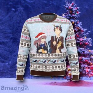 Christmas Love A Silent Voice Ugly Christmas Sweater Style Gift Product Photo 1