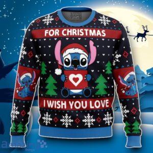 Christmas Love Stitch Ugly Christmas 3D Sweater Impressive Gift Product Photo 1