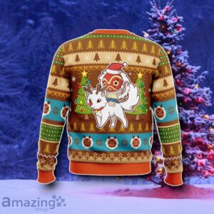 Christmas Mononoke Princess Mononoke Ugly Christmas Sweater Style Gift Product Photo 2