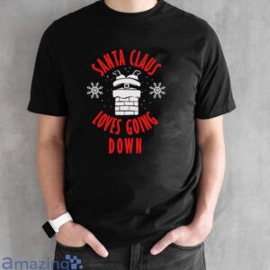Christmas Santa Funny Shirt for Men, Rude Christmas Santa Shirt, Funny Christmas Gift image Christmas Santa Funny Shirt for Men, Rude Christmas Santa Shirt, Funny Christmas Gift - Black Unisex T-Shirt