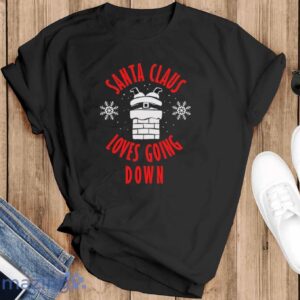 Christmas Santa Funny Shirt for Men, Rude Christmas Santa Shirt, Funny Christmas Gift - Black T-Shirt