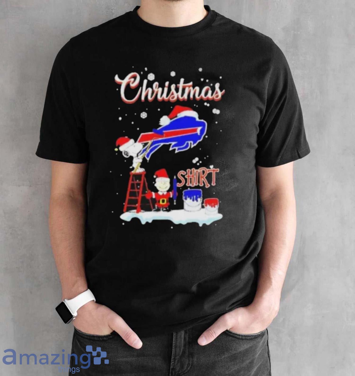 Christmas Snoopy and Charlie Brown Buffalo Bills T Shirt image Christmas Snoopy and Charlie Brown Buffalo Bills T-Shirt - Black Unisex T-Shirt