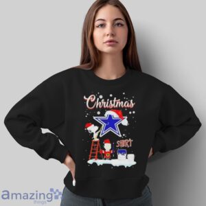 Christmas Snoopy and Charlie Brown Dallas Cowboys T-Shirt - Sweatshirt