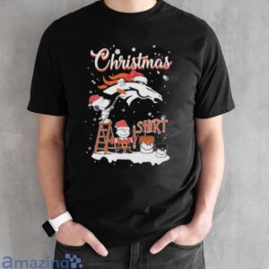 Christmas Snoopy and Charlie Brown Denver Broncos T Shirt image Christmas Snoopy and Charlie Brown Denver Broncos T-Shirt - Black Unisex T-Shirt