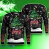 Christmas Tree And Truck Ugly Christmas Sweatshirt Impressive Gift