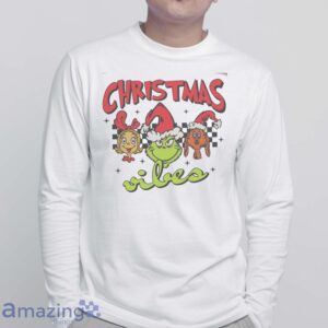 Christmas Vibes Shirt, Christmas Shirt, Grinch Shirt, Funny Grinch Shirt - White Sweatshirt