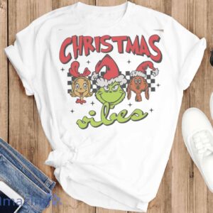 Christmas Vibes Shirt, Christmas Shirt, Grinch Shirt, Funny Grinch Shirt - T-SHIRT FLAT