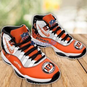 Cincinnati Bengals Air Jordan 11 Sneakers Custom Name Sport Team Shoes For Men And Women Product Photo 3