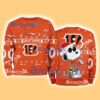 Cincinnati Bengals NFL Snoopy and Woodstock Cute Personalized Number Christmas Ugly Sweater New Gift Limited Edition