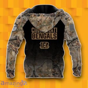 Cincinnati Bengals Personalized Hunting Camo 3D Hoodie Best Gift Product Photo 2