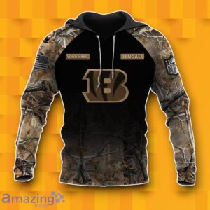 Cincinnati Bengals Personalized Hunting Camo 3D Hoodie Best Gift Product Photo 3