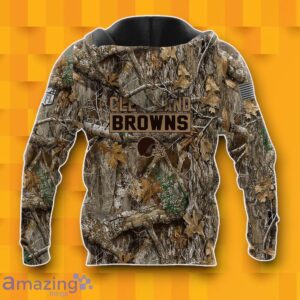 Cleveland Browns Realtree Hunting Camo 3D Hoodie Best Gift Product Photo 3