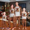 Cleverland Browns Fall Pajamas Set Family Gift Christmas