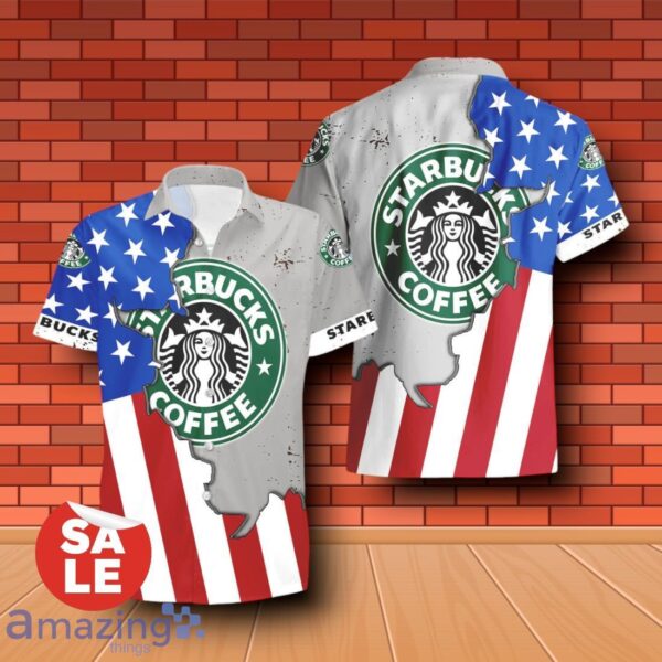 Coffee USA Flag Aloha Summer Beach Hawaiian Shirt & Shorts For Men Gift Ideas - Coffee USA Flag Aloha Summer Beach Hawaiian Shirt & Shorts For Men Gift Ideas 2