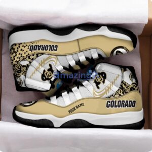 Colorado Buffaloes Air Jordan 11 Sneakers Custom Name Sport Team Shoes For Men And Women Product Photo 2