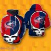 Columbus Blue Jackets NHL Grateful Dead 3D Hoodie Best Gift